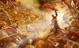 PS2 GOD OF WAR KRATO'S EPIC BATTLE SPECIAL FRAMED EDITION CANVAS ART 34X22