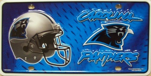 America sports Carolina Panthers NFL Football License Plate