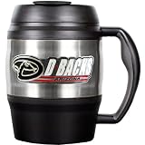 MLB Arizona Diamondbacks 52-Ounce Stainless Steel Macho Travel Mug with Bottle Opener