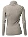 Doublju Womens LongSleeve turtleneck Sweater Sexy Comfy Basic Top