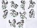 10 Zodiac Papercuts - Horses (B&W)