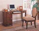 Cherry Finish Computer Desk Home Office Furniture Secretary Writing Desk