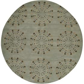 Round Bay View Rug - Mint Green (8') by -