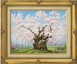 日本三大桜「山高神代桜」（肉筆・油彩画F6号）山田清光 画