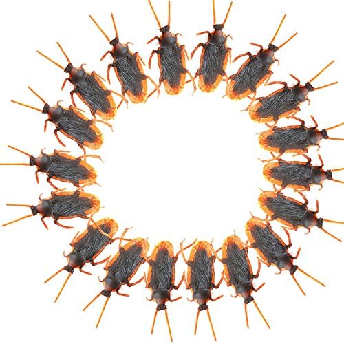 Women's Fake Roaches Prank Novelty Cockroach Bugs Look Real, Pack of 36