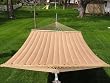 Deluxe Extra Large 2 Person Quilted Weave Brown Hammock Bed