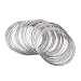 Pandahall 1Unit Steel Memory Wire Beading Wire Cuff Bangle Bracelet DIY Jewelry Making Platinum Color 65mm 100circles/unit