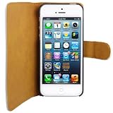 mumbi Ledertasche im Bookstyle f�r iPhone 5 Tasche wei�von "mumbi"