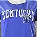 University of Kentucky Ladies Cut Distressed Arch on a Royal Heather Shirt