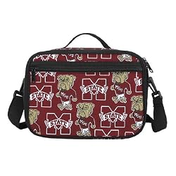 Mississippi State University Lunch Box Insulated Mississippi State Cooler Bag - NO Lead Lead-Free Lunchbox