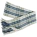 Alpine Swiss Mens Plaid Scarf Soft Winter Scarves Unisex,Blue Plaid,One Size