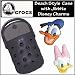 Nite Ize Crocs O-Dial Beach Case (Black/Black) with Jibbitz Disney Donald Duck and Daisy Charms
