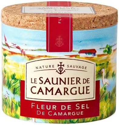 Le Saunier De Camargue Fleur De Sel Sea Salt, 4.4 Ounce Canisters by Le Saunier De Camargue