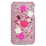 Cuffu Diamond Case with 3D Japanese Flower Decoration for iPhone 3G 3GS (NO ....
