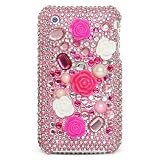 Cuffu Diamond Case with 3D Japanese Flower Decoration for iPhone 3G 3GS (NOT for iPhone 2G / 1st Gen.)