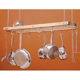 JK ADAMS OVAL POT RACK 39 X 13 X 12