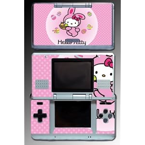 Cute PINK KITTY game girls SKIN COVER 3 for Nintendo DS