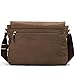 Eshow Men's Retro Canvas Crossbody Messenger Bag, Brown