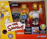 The Simpsons Exclusive Playmates Playset Mobile Home Trailer with Lurleen and Colonel Homer