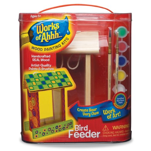 Works of Ahhh... Bird Feeder Wood Painting Kit