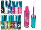 12 L.A. Colors Neon Bright Brush On Glitter Nail Art Polish