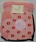 Beansprout Camille Match Back Blanket, Pink/White