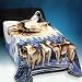 HOWLING WOLF Queen Korean Mink Blanket