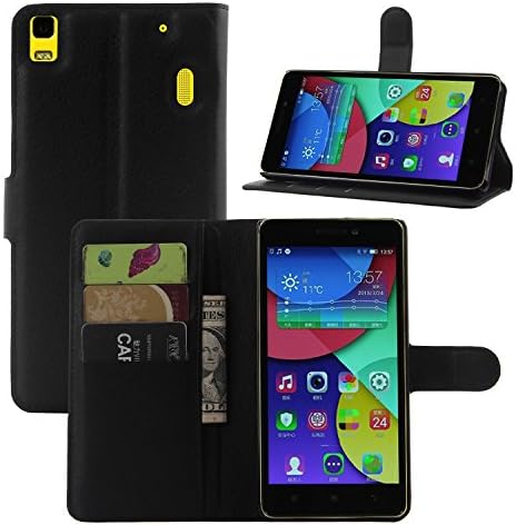 Lenovo K3 Note A7000 Case, Zeeeda PU Leather Wallet Flip Case Cover for Lenovo K3 Note A7000 (Black)