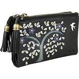 Nica Willow Leather Double Zip Purse
