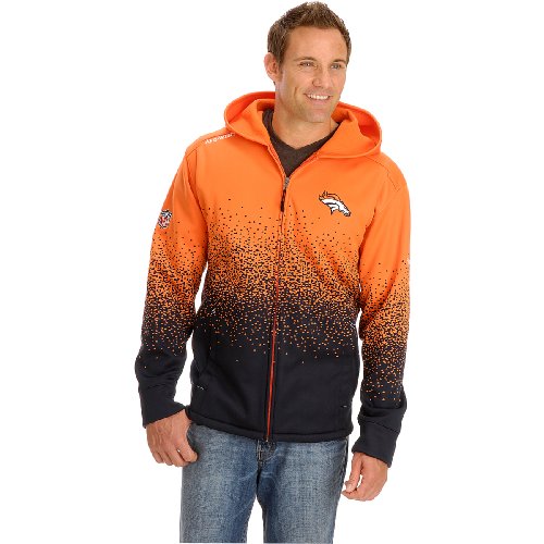 Denver Broncos Ascent 2009 Sideline Drift Full Zip Fleece Hooded Jacket