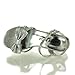 Children's Metallic Glitter Open Toe Bow Slingback Small Block Heel Sandals