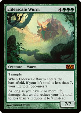 Magic: the Gathering - Elderscale Wurm (167) - Magic 2013 On Sale