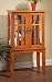 Glass Oak Curio Cabinet