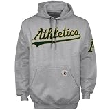 Oakland Athletics Ash Stitched Logo Hoody Sweatshirt