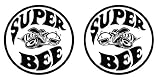 Dodge Super Bee Quarter Set X2 Pair Left Right 1968 1969 1970 Die Cut Decal Vinyl Sticker - 6.25