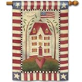 decorative outside flags-Patriotic American Home Flag - Banner On Sale