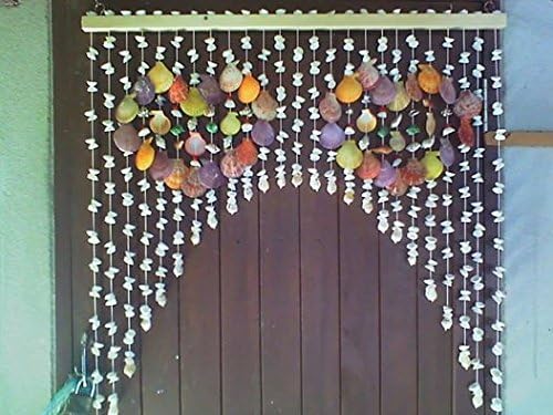 Sea shells curtains hundreds For doors or windows of the house to be beautiful or to separate the house. (pack of 1)