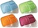 EWEI'S HomeWares Set of 4 Bento Lunch Box with Lids