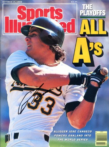 Jose Canseco Autographed/Hand Signed Sports Illustrated Magazine - October 17, 1988