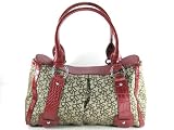 DKNY (Donna Karan New York) Logo Handbag (Large) in Brown / Red