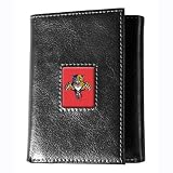 Florida Panthers Black Leather Trifold Wallet