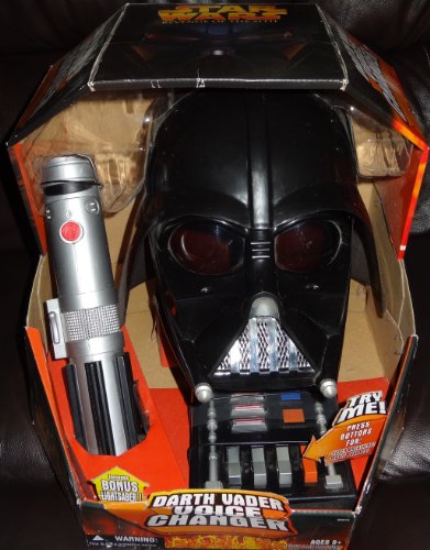Star Wars Revenge of the Sith Darth Vader Voice Changer Helmet w/ Bonus Lightsaber