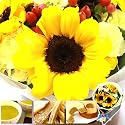 父の日ギフト 花束とスイーツセット(Aタイプ) 【6/14～6/17着】
