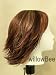 14" Butterscotch,Dark Auburn,Medium Auburn all over layer / outward flip / bangs synthetic wigs