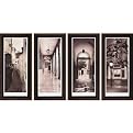 Set of 4 Espana Wall Art - 12 x 24"