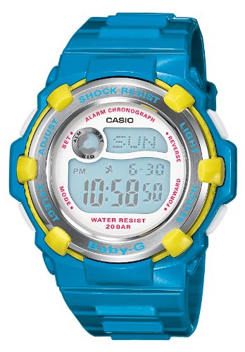 Casio Baby-G Damen-Armbanduhr blau Digital Quarz BG-3001A-2ER Preisvergleich