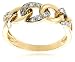 10k Choice of White or Yellow Gold Diamond Link Ring (1/10 cttw, I-J Color, I2-I3 Clarity)