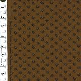Marcus Brothers quilt quality fabric brown black stars 100% cotton 45 wide - HALF YARD - B000Q341B0