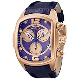 Invicta Men's 6738 Lupah Collection Chronograph Blue Leather Watch