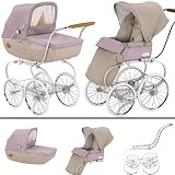 Inglesina SYSTM12CML Classica Pram and Seat with Raincover - Camelia pink